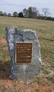 Marker near the traditional birthplace of Abraham Lincoln in Rutherford County, NC
